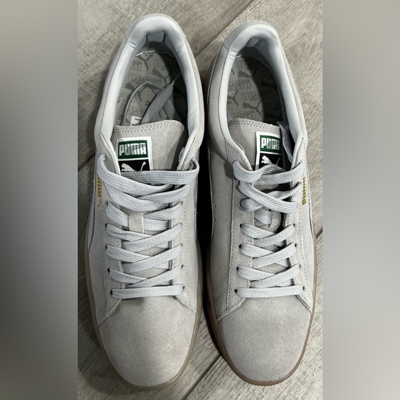 Brand New Puma Sneakers - size 13 - Grey Suede w/ Gum Sole - Picture 2 of 5